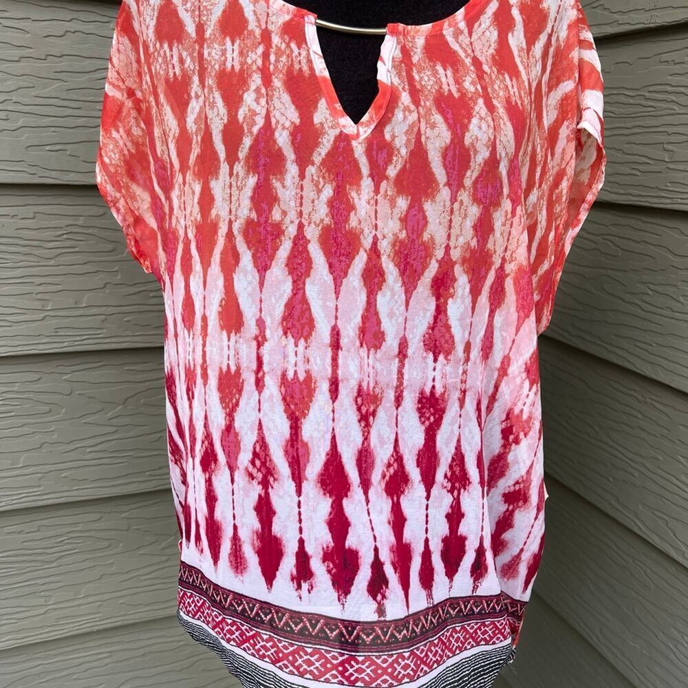Misia Women’s size M, Sleeveless, V-neck  Colorful Tunic